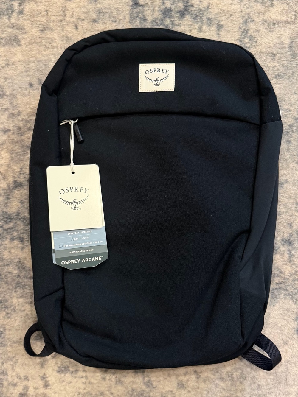 NEW Osprey Arcane Everyday Large Black Commuter Backpack Office Work Laptop Bag